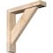 Ekena Millwork Traditional Block Smooth Bracket w/ Offset Brace, Douglas Fir, 3 1/2"W x 16"D x 16"H BKT0402X16X16TRA05SDF - alternate 1